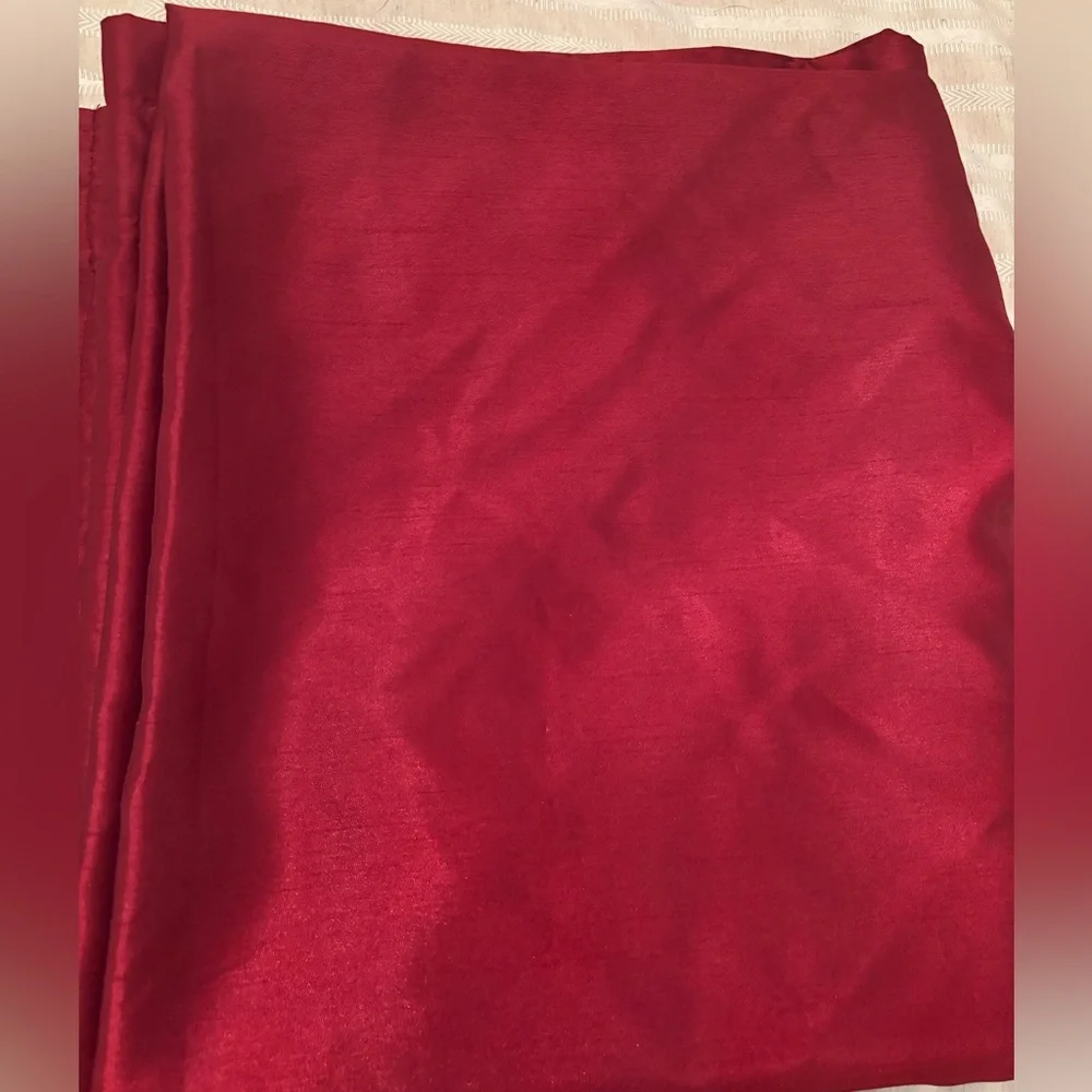 Wine/Red Curtains (2) 54” x 63”